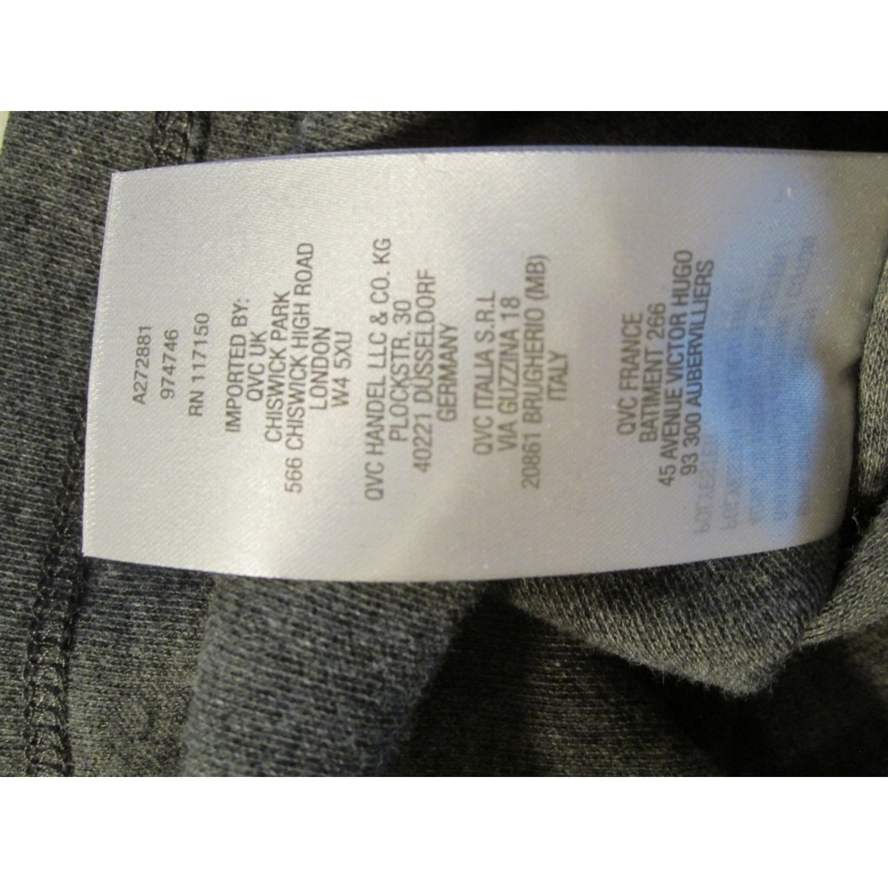 NWT QUACKER FACTORY Pullover Tunic Sweater Women Plus 3X Gray Studs Rhinestones - Picture 16 of 16